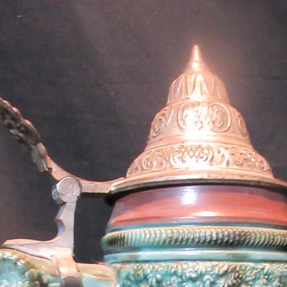 *RARE* Vintage Wick Werke Embossed Hand Painted Deer Hunter Beer Stein - Picture 16 of 16